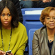 First lady Michelle Obama and her mother, Marian Robinson, at a women’s college basketball game between the Princeton Tigers and the American University Eagles at Bender Arena Nov. 23, 2014, in Washington, D.C.
Mitchell Layton/Getty Images